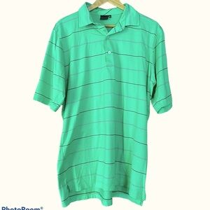 Fairway and Greene Striped Golf Polo Shirt Size XL